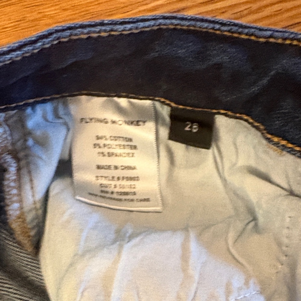 Flying Monkey Dark Blue wide leg Jeans - Picture 2 of 3